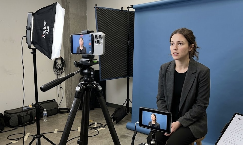 Audition taping setup